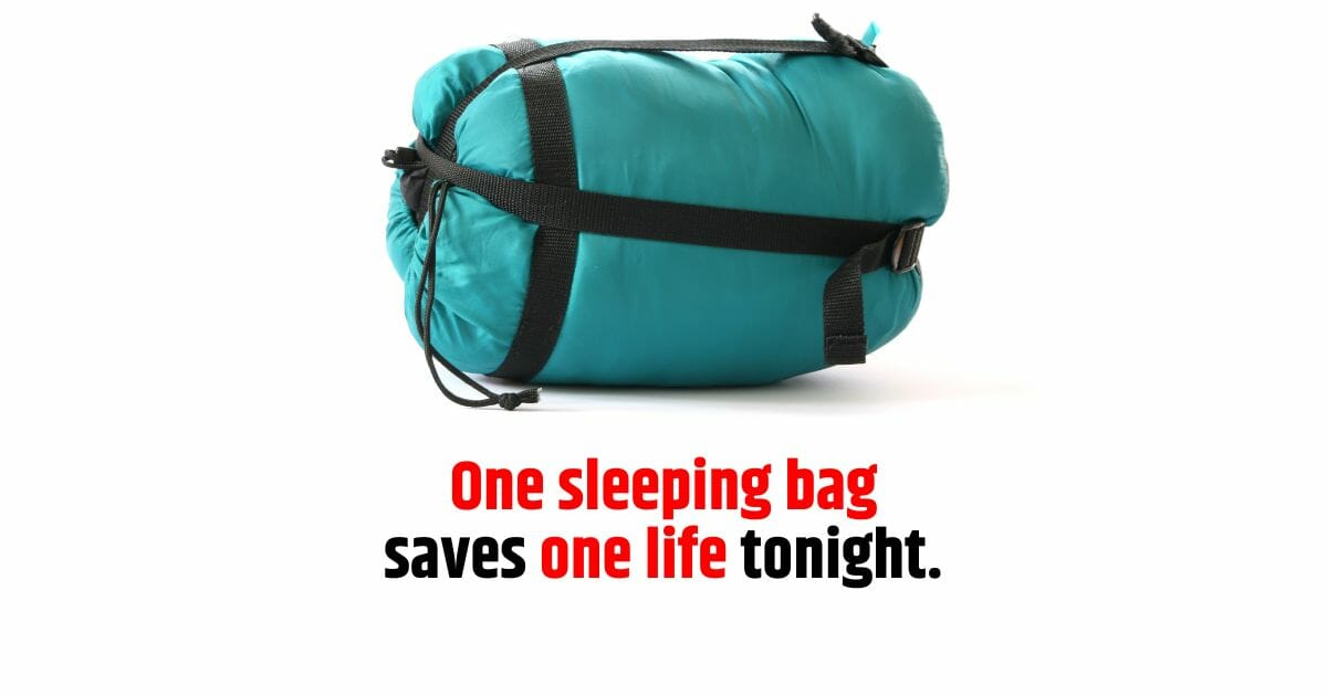 Sleeping bag donation  Homeless Assistance - Hardcore Help Foundation